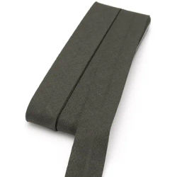 buttinette Biais en coton, gris foncé, largeur : 2 cm, longueur : 5 m