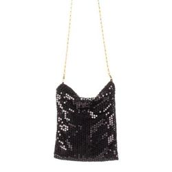 Sac à main à paillettes, noir