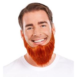 Barbe "farfadet", orange/rouge