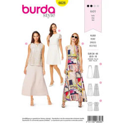burda Patron 6628 "robe trapèze"