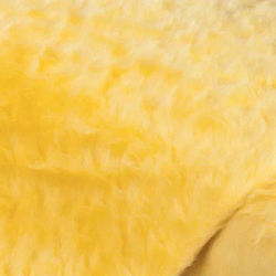 Tissu peluche, jaune