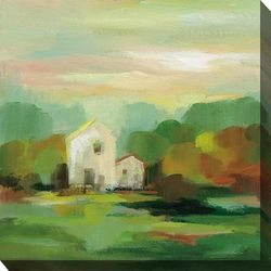 FARAWAY FARM OUTDOOR ART 24X24 by West of the Wind in Multi