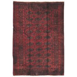 "Pasargad Home Vintage Azerbaijan Red Lamb's Wool Area Rug- 4' 5" X 6' 4" - Pasargad Home 049360"