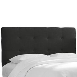 Roscoe Tufted Headboard by Skyline Furniture in Twill Black (Size CALKNG)