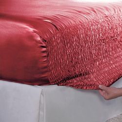 Bed Tite™ Satin Sheet Set by JLJ in Burgundy (Size FULL)