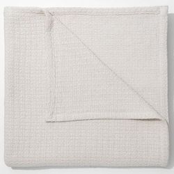 BH Studio Cotton Blanket by BH Studio in White (Size TWIN)