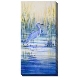 BLUE BEAUTY OUTDOOR ART 24X48 by West of the Wind in Multi