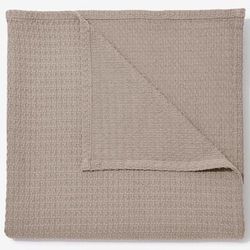 BH Studio Cotton Blanket by BH Studio in Taupe (Size FL/QUE)