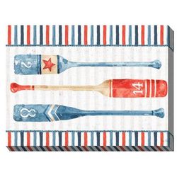 ROWING TEAM OUTDOOR ART 40X30 by West of the Wind in Multi