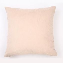 Solid Ribbed Toss Pillow by Evergrace Home in Cream (Size 18" X 18")