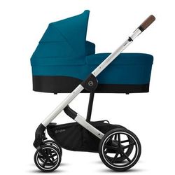 Cybex Balios S Lux Full Size Stroller + Cot S Bassinet Bundle - River Blue