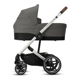 Cybex Balios S Lux Full Size Stroller + Cot S Bassinet Bundle - Soho Grey