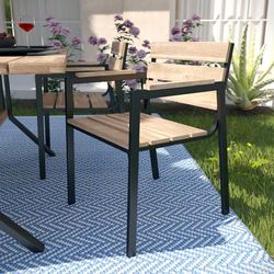 Standlake Slatted Outdoor Chairs – 2pc Set - SEI Furniture OD1132308