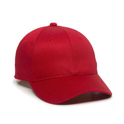 Outdoor Cap GL-271 Cotton Twill Solid Back in Red