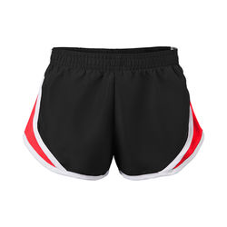 Soffe 081G Girls Team Shorty Short in Black/Red/White size Small | Polyester