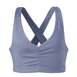 Soffe 1246V Women's Pure Bra in Washed Grey size Small | Polyester/Spandex Blend