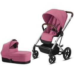 Cybex Balios S Lux Full Size Stroller + Cot S Bassinet Bundle - Magnolia Pink