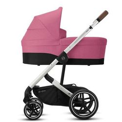 Cybex Balios S Lux Full Size Stroller + Cot S Bassinet Bundle - Magnolia Pink