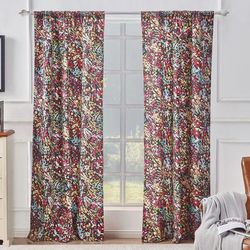Alice Midnight Curtain Panel Pair by Barefoot Bungalow in Midnight