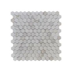 Carrara Marble Mosaic Decorative Backsplash Tile, 12"x 12"x 0.38"/pc