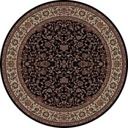Concord Global Persian Classics Crystal Black Round Rug
