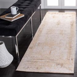 SAFAVIEH Classic Vintage Boho Coletta Distressed Oriental Cotton Rug