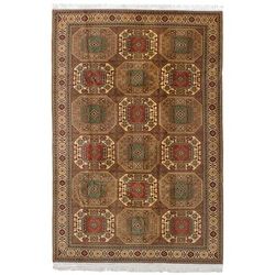 ECARPETGALLERY Hand-knotted Kayseri Copper, Dark Copper Wool Rug - 6'7 x 10'0