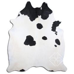 Cowhide Area Rugs NATURAL HAIR ON COWHIDE BLACK AND WHITE 3 - 5 M GRADE B size ( 32 - 45 sqft ) - Big