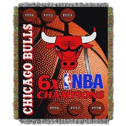 Bulls Commemorative Series Throw by NBA in Multi