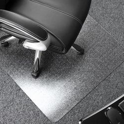 "Ultimat Polycarbonate Rectangular Chair Mat for Carpets over 1/2" - 48 x 53" - Floortex FR1113427ER"