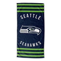 Seahawks Stripes Beach Towel by NFL in Multi