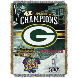 Packers Commemorative Series Throw by NFL in Multi