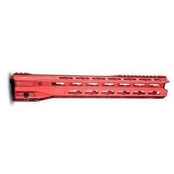 Strike Industries Grildlok LITE 15in Handguard Assembly M-Lok AR-15 Red One Size SI-GRIDLOK-LITE-15-RED