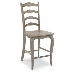 Mountain Lodge Gray Stool, Bar, Un-Uph by Homestyles in Dark Gray