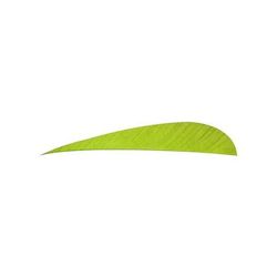 Trueflight Parabolic Feathers Chartreuse 5 in. LW 100 pk. 1813