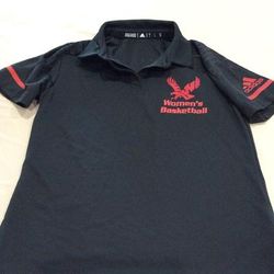 Adidas Tops | Eastern Washington Women's Basketball Polo | Color: Black | Size: S