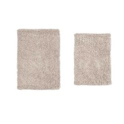 Fantasia 2 Piece Set Bath Rug Collection by Home Weavers Inc in Ivory
