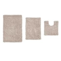 Fantasia 3 Piece Set Bath Rug Collection by Home Weavers Inc in Ivory