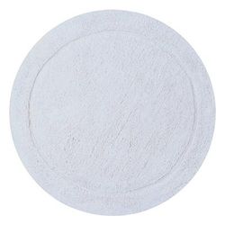 Bloomfield Round Bath Rug Collection by Home Weavers Inc in White (Size 30" ROUND)