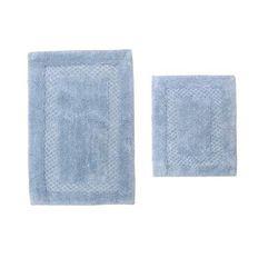 Classy Bathmat 2 Piece Bath Rug Collection by Home Weavers Inc in Blue