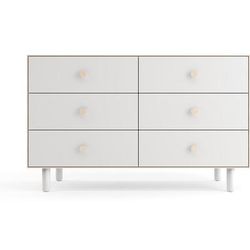 Oeuf 6 Drawer Dresser - Fawn - White/Birch