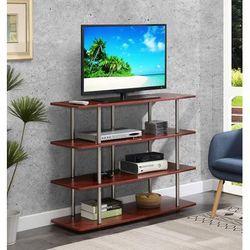 Designs2Go XL Highboy 4 Tier TV Stand - Convenience Concepts 131372CH