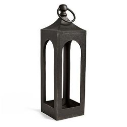 Maxfield Outdoor Lantern - Black, Medium/Black - Grandin Road