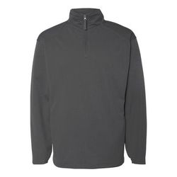 Badger Sport 1480 Adult 1/4-Zip Polyester Pullover Fleece Jacket in Graphite Grey size 2XL BG1480