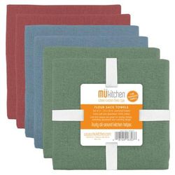 Flour Sack - Set of 6 Towels by Mu Kitchen in Multi Med