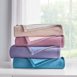 BH Studio® Reversible Fleece Blanket by BH Studio in Peacock (Size FL/QUE)