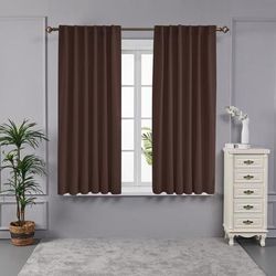 Deconovo Back Tab 52 Width Curtains (2 Panel)