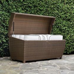 All-weather Wicker Storage Chest - Large - Frontgate