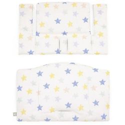 Tripp Trapp High Chair and Cushion with Stokke Tray - Hazy Grey / Stars Multi