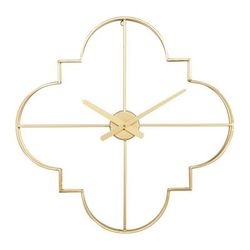 Juniper + Ivory 24 In. x 24 In. Glam Wall Clock Gold Metal - 20788